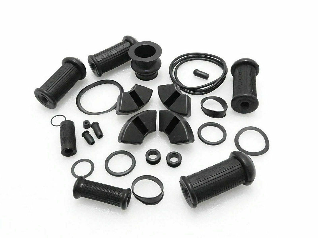 Complete/ Full Black Colour Rubber Kit Fits Royal Enfield Early Model