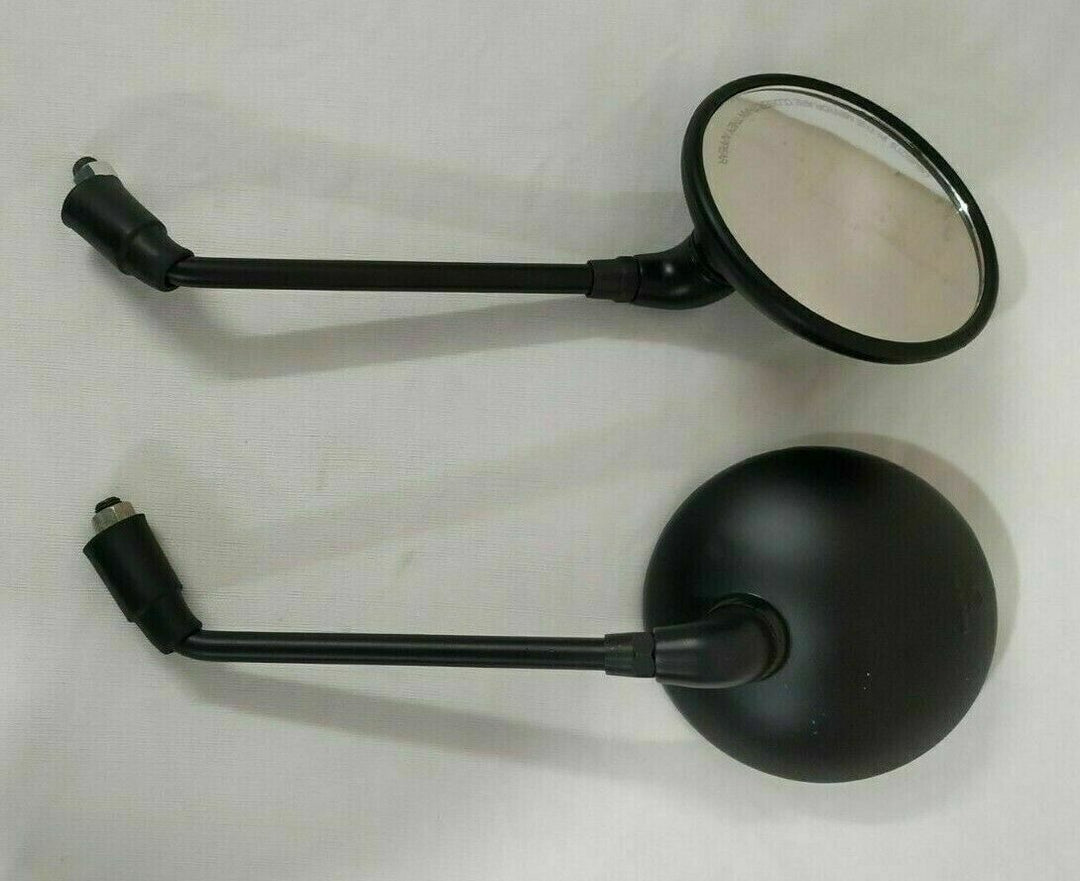 Side Rear View Mirror Set Mat Black Fits Royal Enfield Bullet Classic 350cc500cc