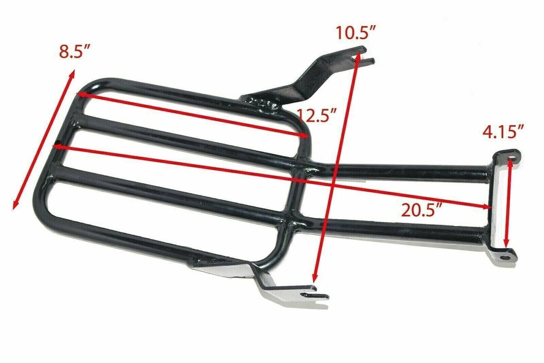 Fit FoRoyal Enfield Classic Rear Luggage Rack Carrier Steel Black 350 500 CC EFI