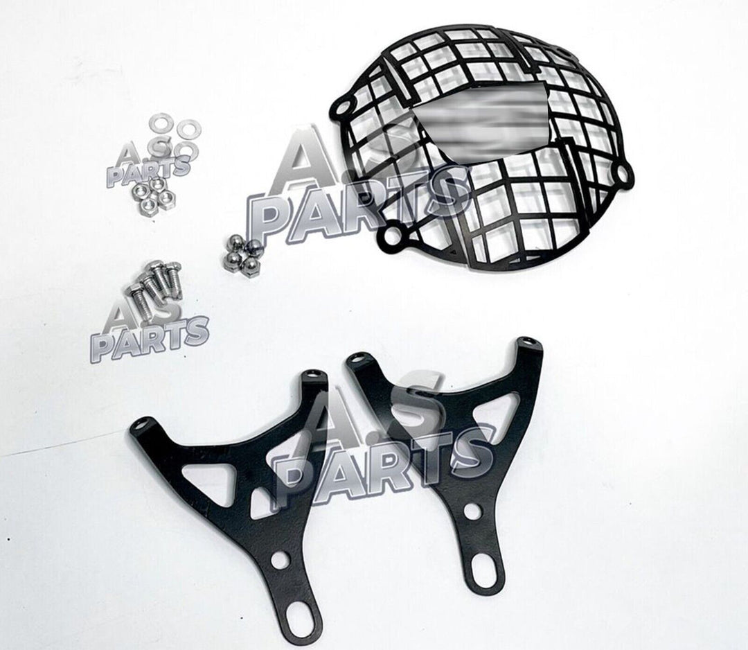 Fits Royal Enfield Black Headlight Grill Set  Meteor 350cc Net Design