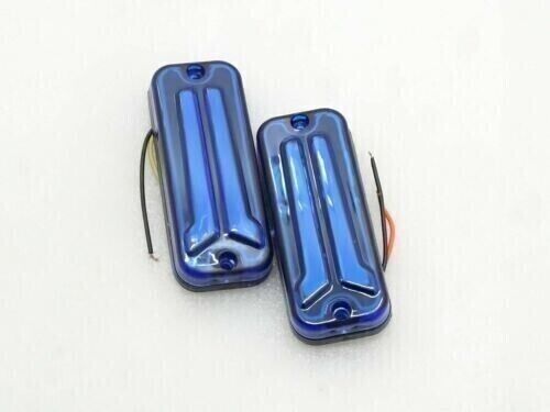 Front Rear Indicators 12v LED Light Set Blue Suzuki Gypsy Samurai SJ410 SJ413