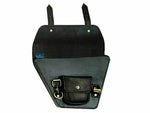 Load image into Gallery viewer, Leather Side Panel Bag Black Color  Fits Royal Enfield Interceptor 650 cc
