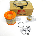 Load image into Gallery viewer, 10K and 50K Kilometer Oil Filter Service Kit Genuine Royal Enfield Meteor 350cc
