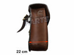 Load image into Gallery viewer, Leather Brown Pannier Bags Pair D3 Fits Royal Enfield Interceptor &amp; GT 650
