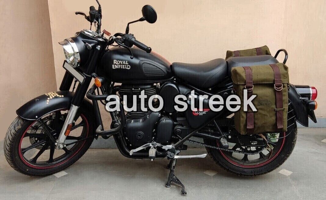 Military Pannier Bags With Fitting Fits Royal Enfield New Classic Reborn 350cc