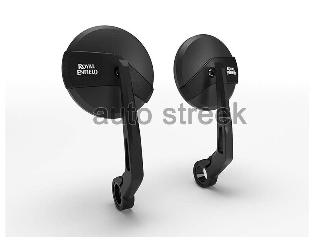 Bar End Mirrors With Adapters Mounts Fits Royal Enfield Interceptor 650