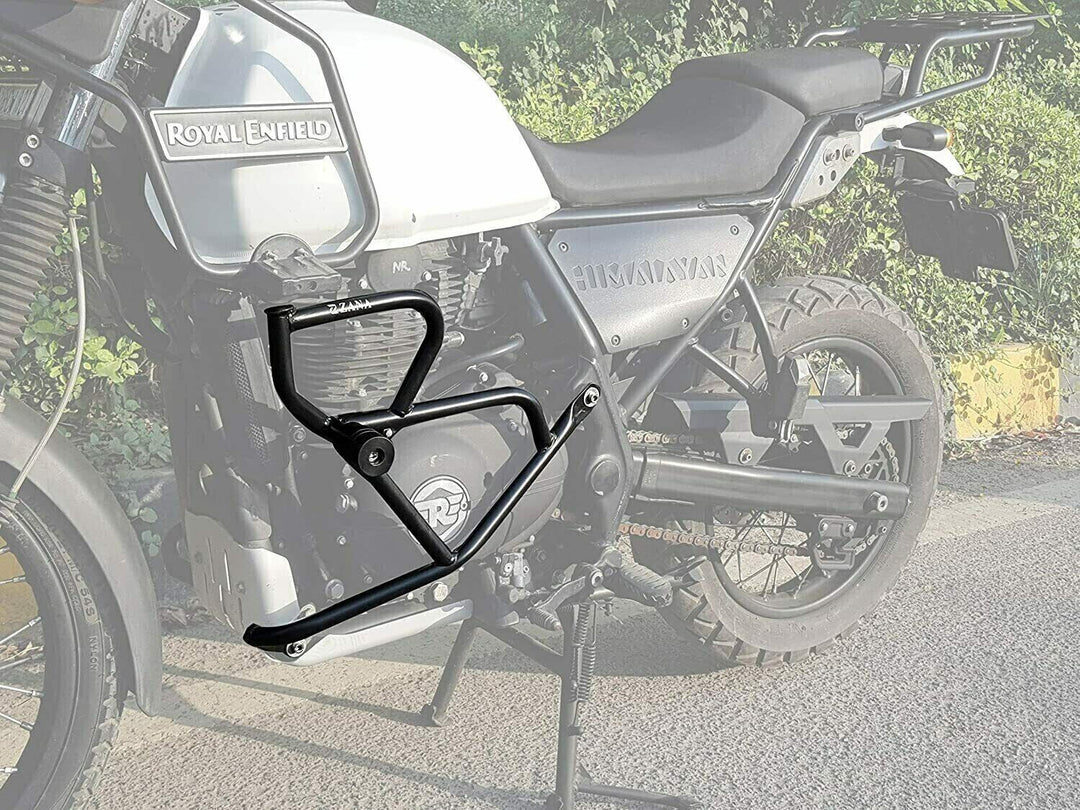 Engine Guard With Sliders Black Fits Royal Enfield Himalayan BS6 2021 Model