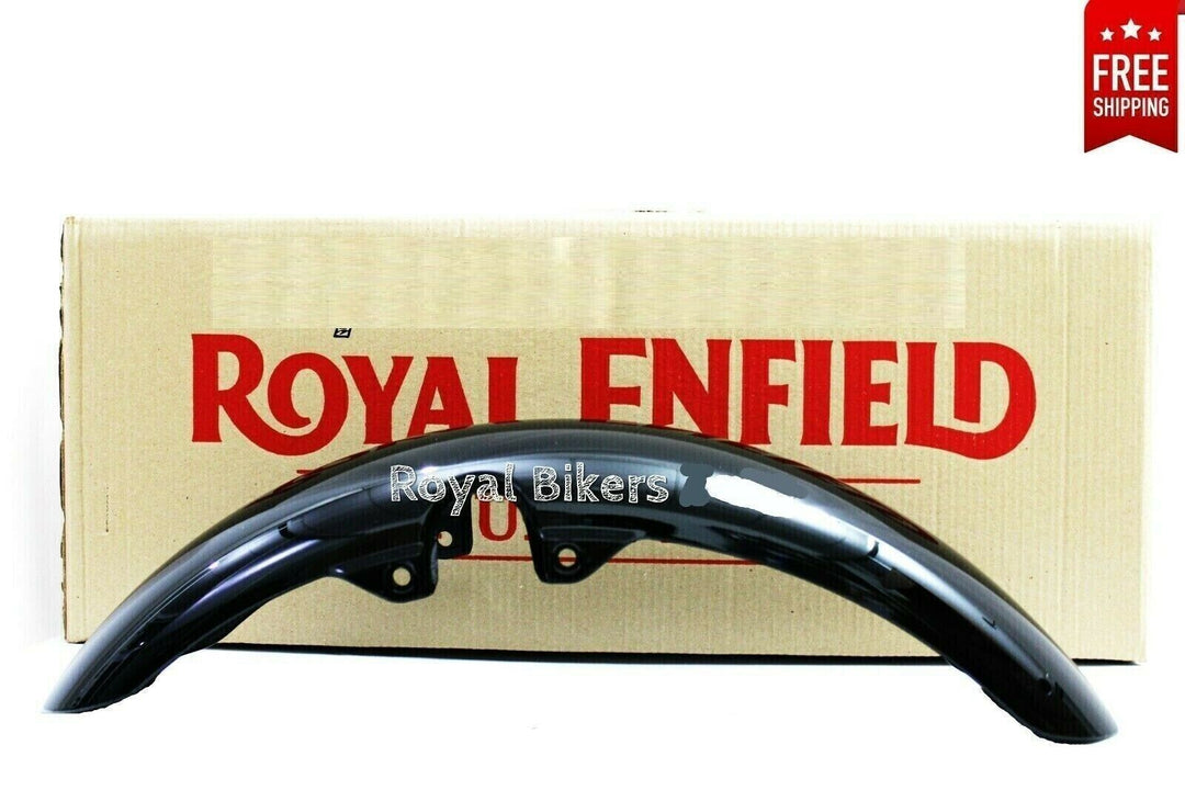 Front Mudguard Assembly Metallic Black  Fits Royal Enfield Meteor 350cc