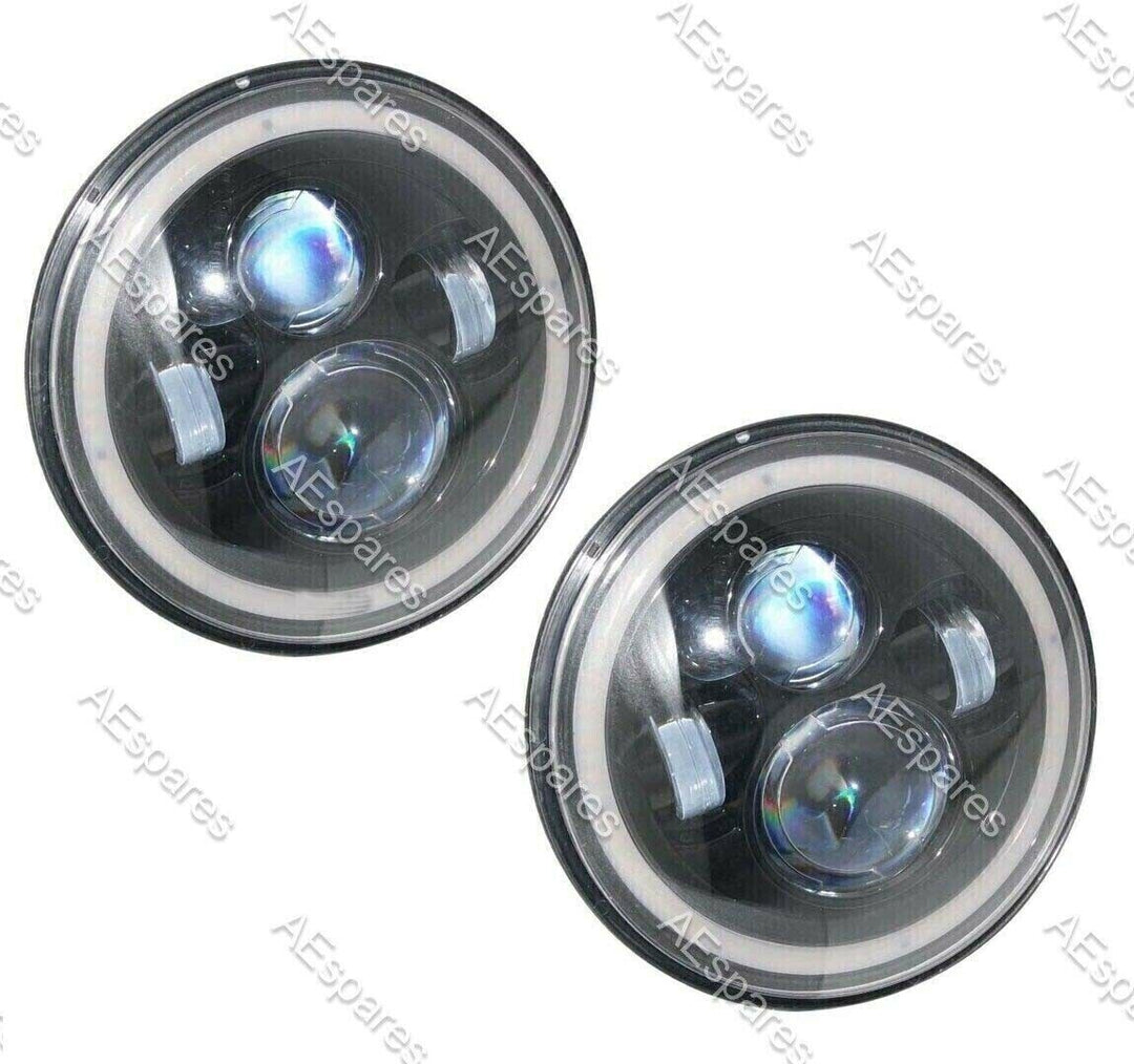 7"LED High Low Beam Headlights For Mahindra Roxor LE 2018 MM540 550 CJ Jeeps New