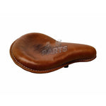 Load image into Gallery viewer, Front &amp; Rear Leather Seat Brown Tan Fits Royal Enfield Classic 500cc 350cc
