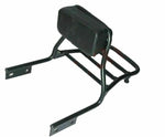 Load image into Gallery viewer, Rear Passenger Backrest With Carrier Black Fits Royal Enfield Bullet Classic
