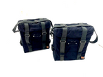 Load image into Gallery viewer, Pair Side Panniers Military Black Fits Royal Enfield Classic 350cc 500cc
