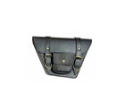 Load image into Gallery viewer, Leather Side Panel Bag Black Color  Fits Royal Enfield Interceptor 650 cc
