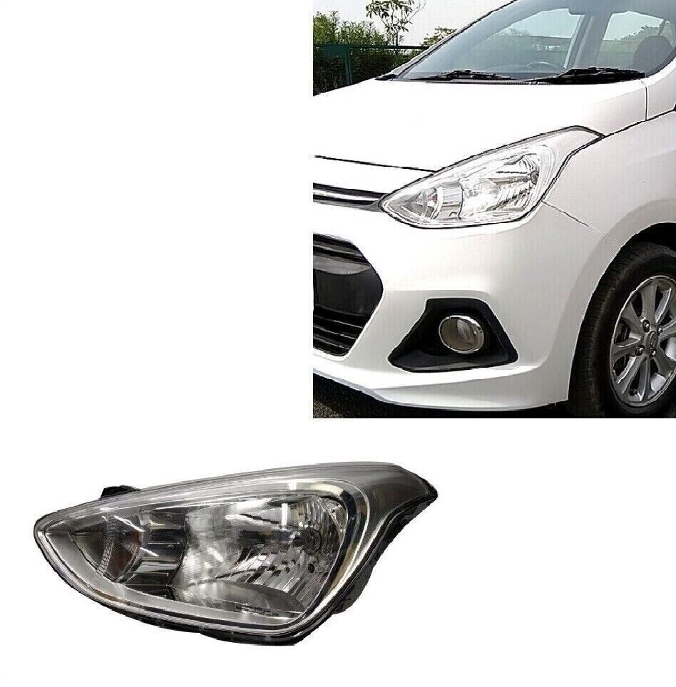 Left Headlight Unit High Quality Fit For Hyundai Grand i10 2013 To 2021