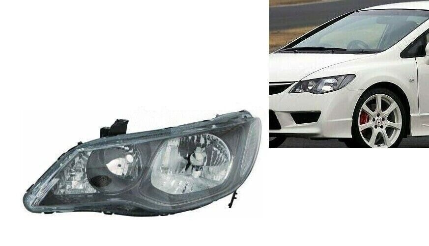 Front Headlamp Unit Left Fit For Honda Civic 8th Gen. 2009 To 2012