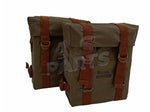 Load image into Gallery viewer, Olive Color Military Pannier Bags Fit For Royal Enfield Classic 350cc 500cc
