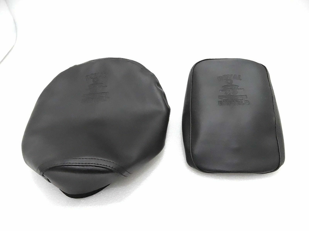 Front And Rear Black Seat Cover Fits Royal Enfield Classic