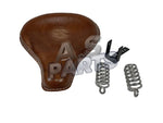 Load image into Gallery viewer, Front Solo Leather Seat Brown Tan  Fits Royal Enfield Classic 500cc 350cc
